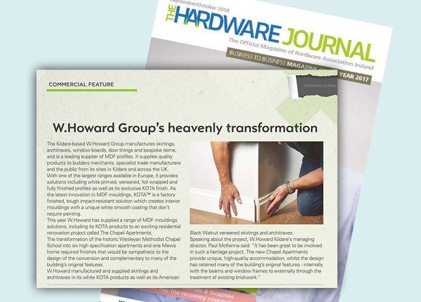 W.Howard feature in the Hardware Journal